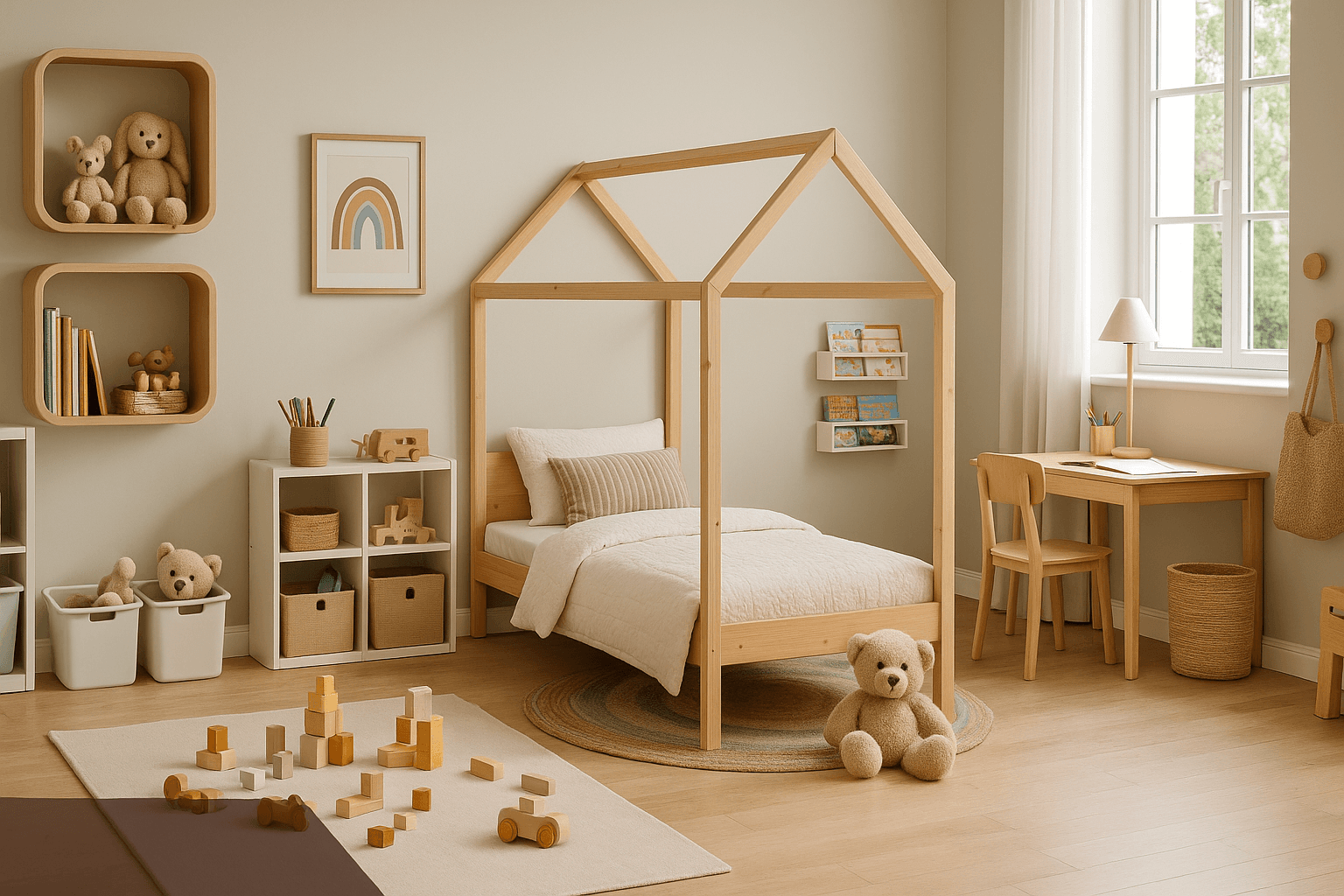 Konec s kaosom igrač: načrtujte otroško sobo, ki se bo skoraj sama pospravljala.