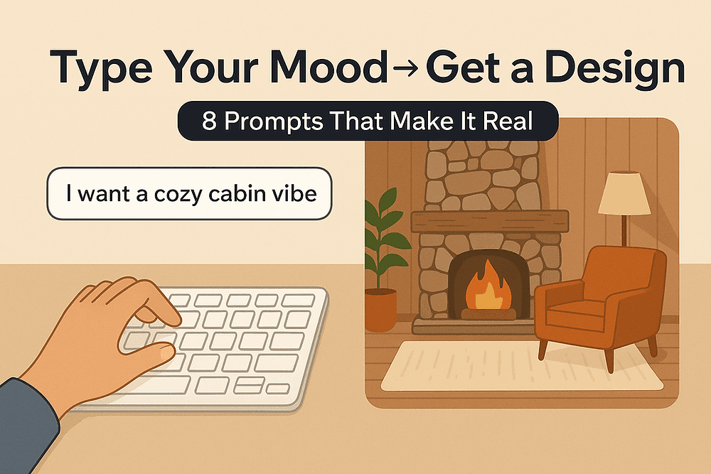 Uporabite te pozive za umetno inteligenco, da boste načrtovali notranjo opremo kot profesionalec: Pozivi za umetno inteligenco, ki spremenijo vsak prostor.